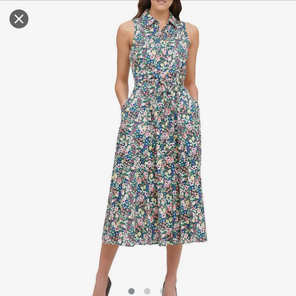 BNWT Tommy Hilfiger Floral Cotton Dress w/ pockets